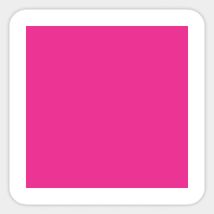 Solid Flirt Hot Pink Monochrome Minimal Design Sticker